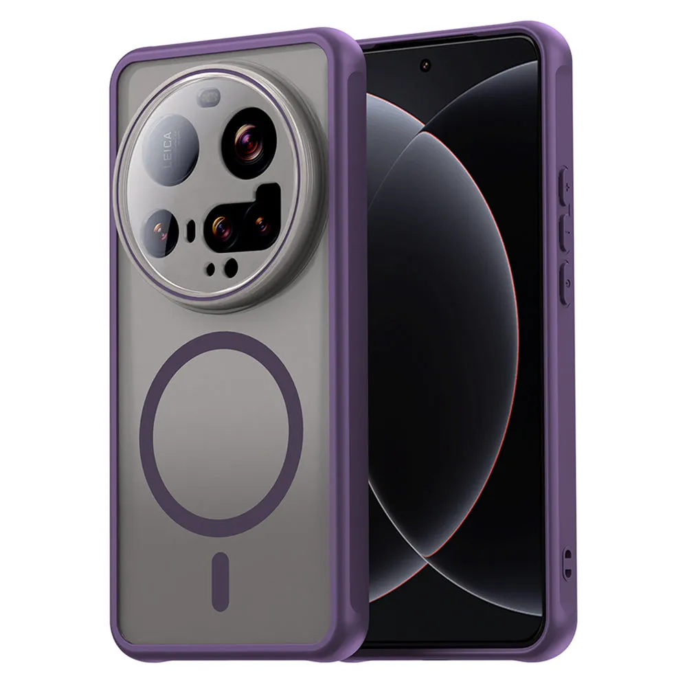 Custodia MagSafe per Xiaomi 15 Ultra, Techsuit, HaloFrost II, Viola - immagine 1