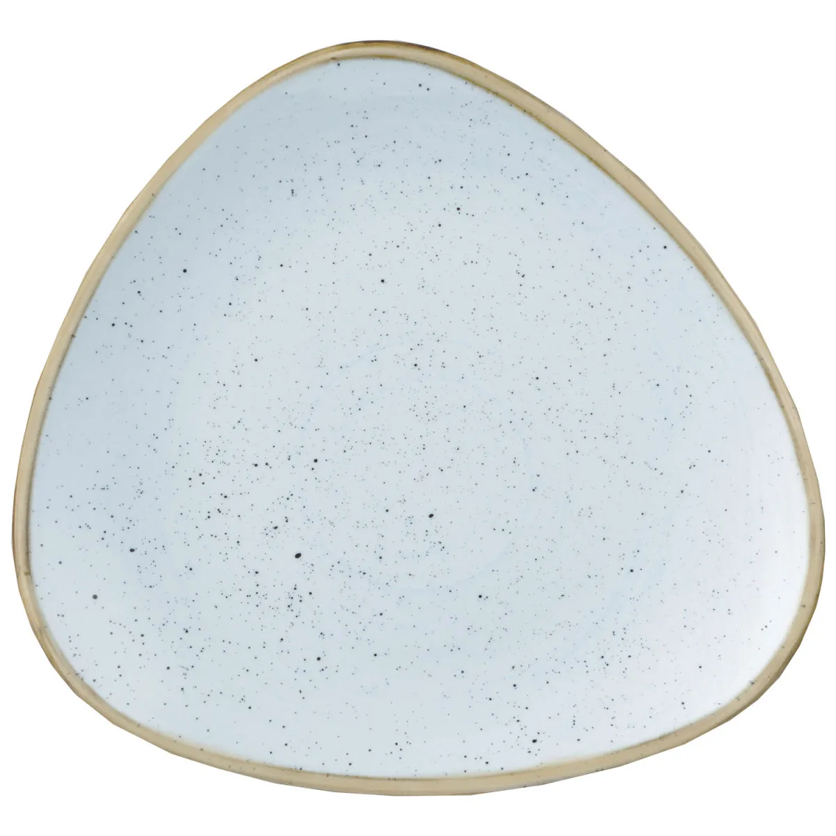12x Churchill Piatto Stonecast Duck Egg Coupe; 19.2 cm (L); blu chiaro/marrone; triangolare; 12 pz. / Pacco - immagine 1