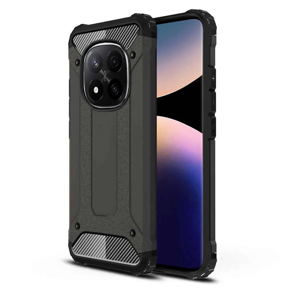 Custodia per Xiaomi Redmi Note 14 Pro+ 5G, Techsuit, Hybrid Armor, Nera - immagine 1