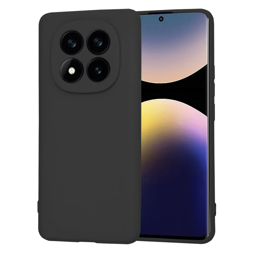Custodia per Xiaomi Redmi Note 14 Pro+ 5G, Techsuit, SoftFlex, Nera - immagine 1