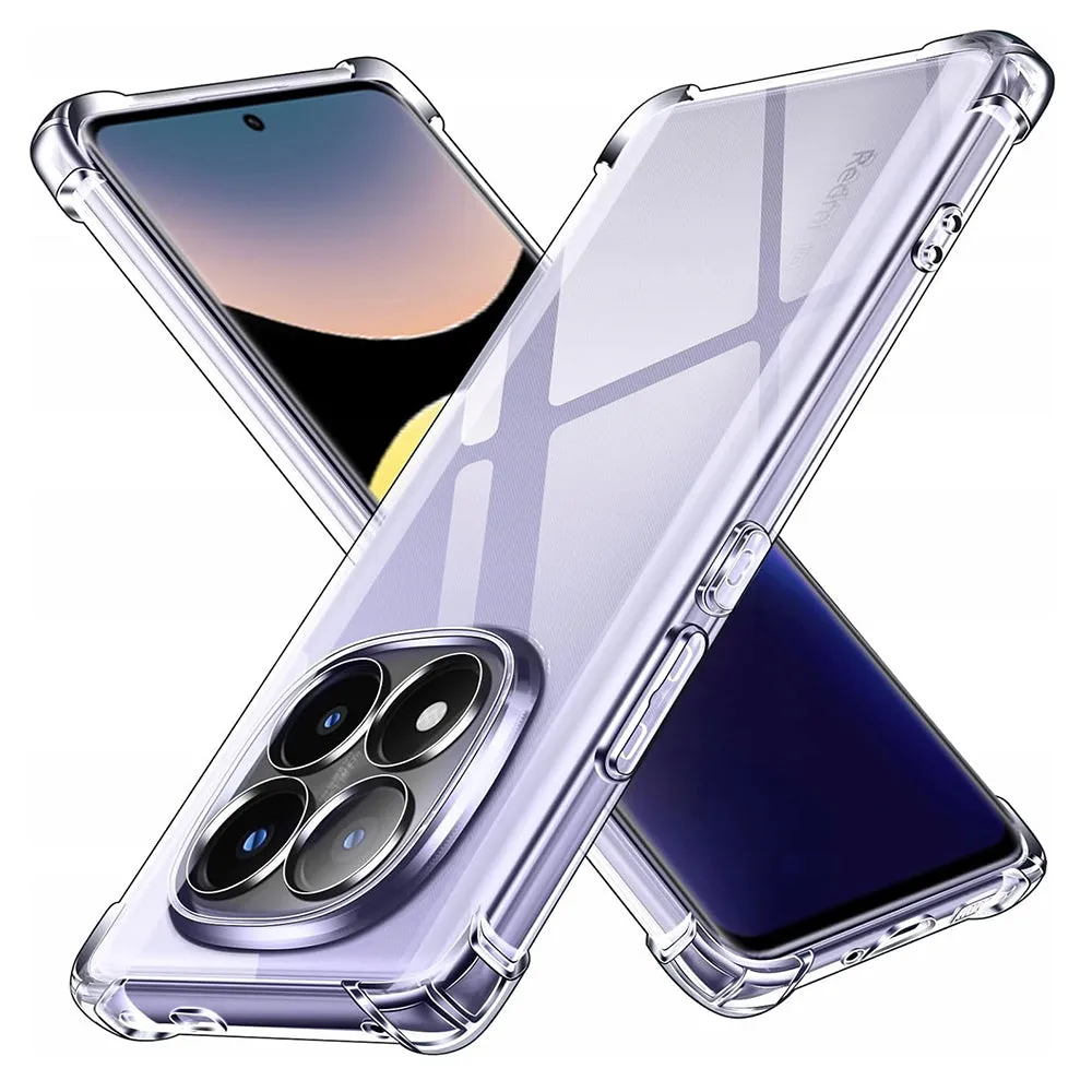 Custodia per Xiaomi Redmi Note 14 Pro+ 5G, Techsuit, Shockproof Clear, Trasparente - immagine 1