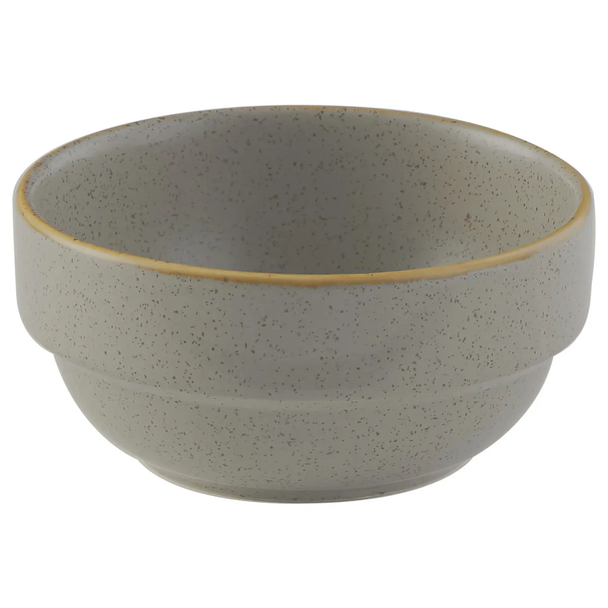 6x Churchill Ciotola Stonecast Peppercorn impilabile; 360 ml, 5.5 cm (H); grigio/marrone; rotonda; 6 pz. / Pacco - immagine 1