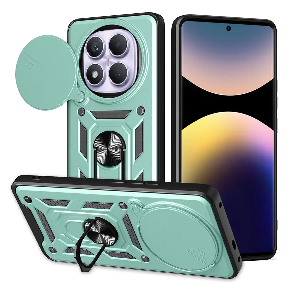 Custodia per Xiaomi Redmi Note 14 Pro 4G, Techsuit, CamShield, Verde - immagine 1