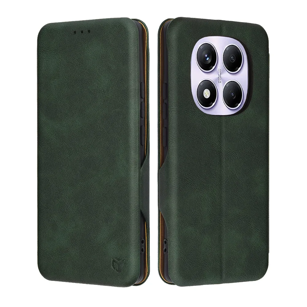 Custodia per Xiaomi Redmi Note 14 Pro 4G, Techsuit, Safe Wallet Plus, Verde - immagine 1