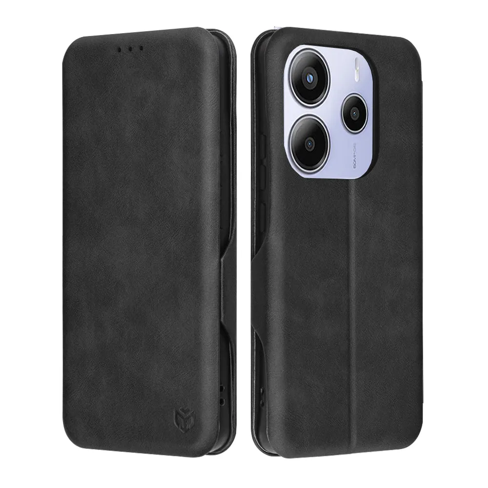 Custodia per Xiaomi Redmi Note 14 5G, Techsuit, Safe Wallet Plus, Nera - immagine 1