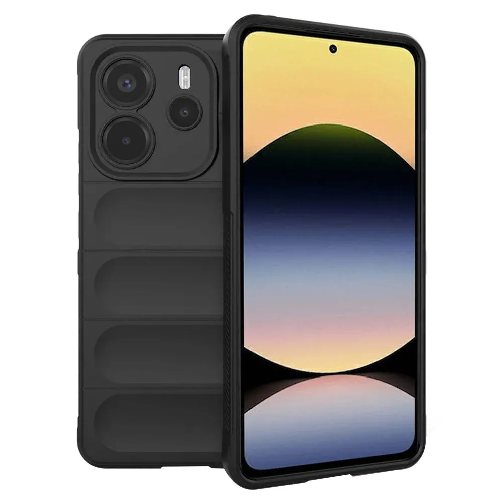 Custodia per Xiaomi Redmi Note 14 4G (Standard), Techsuit, Magic Shield, Nera - immagine 1