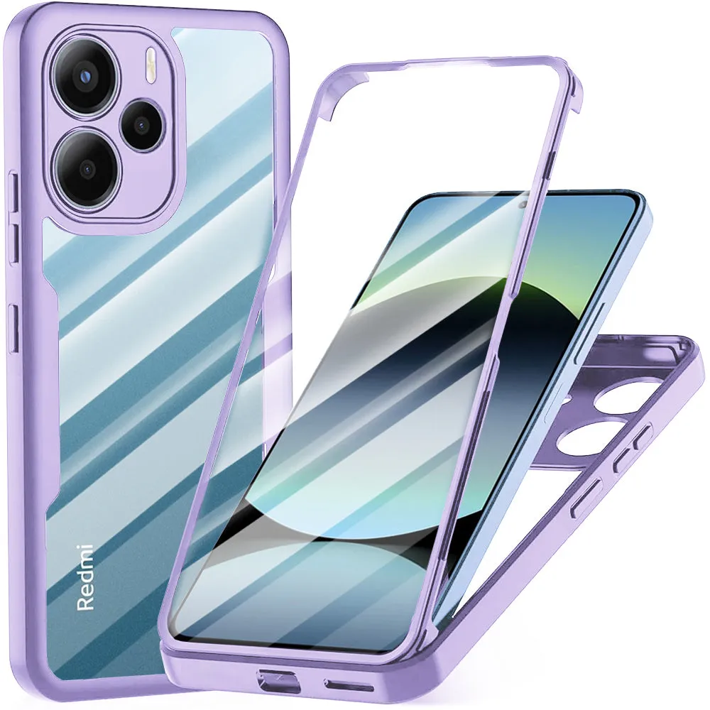 Custodia per Xiaomi Redmi Note 14 4G (Standard), Techsuit, ColorVerse 360, Viola - immagine 1
