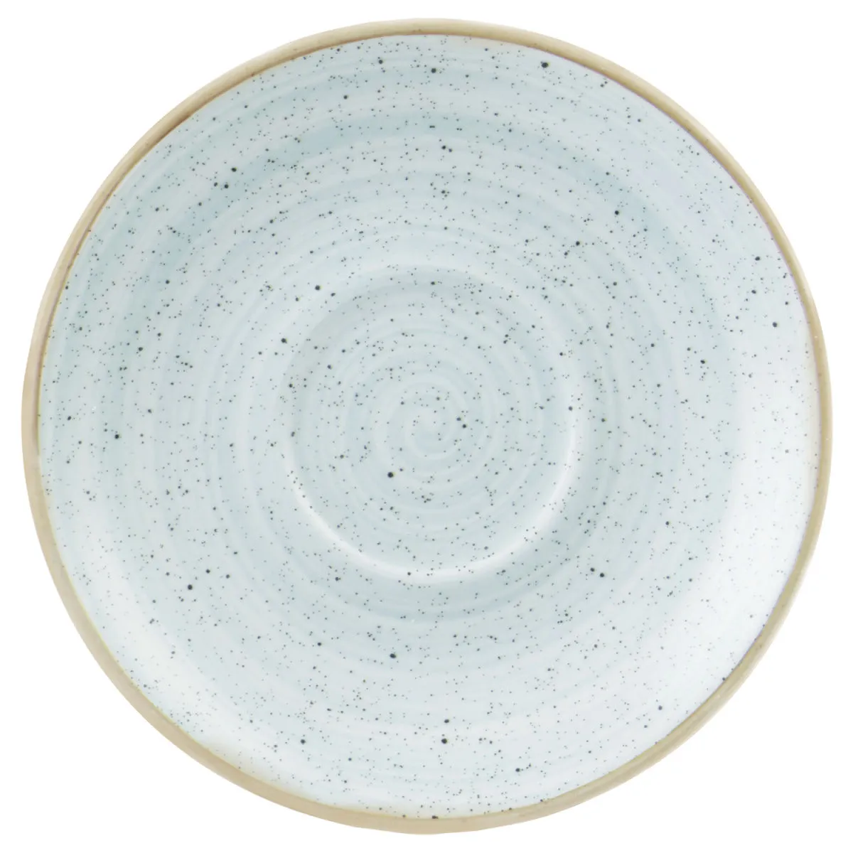 12x Churchill Cappuccino basso Stonecast Duck Egg; 15.6 cm (Ø); blu chiaro/marrone; rotonda; 12 pz. / Pacco - immagine 1