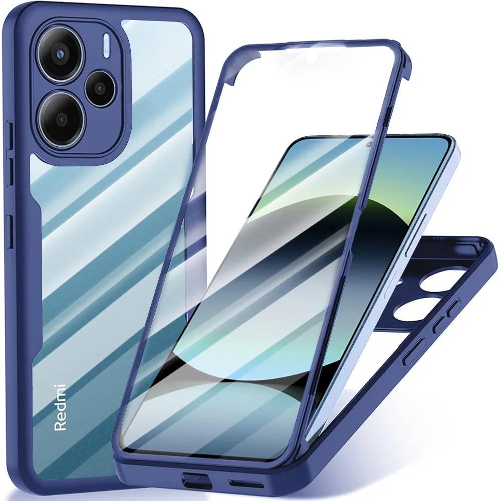 Custodia per Xiaomi Redmi Note 14 4G (Standard), Techsuit, ColorVerse 360, Blu - immagine 1