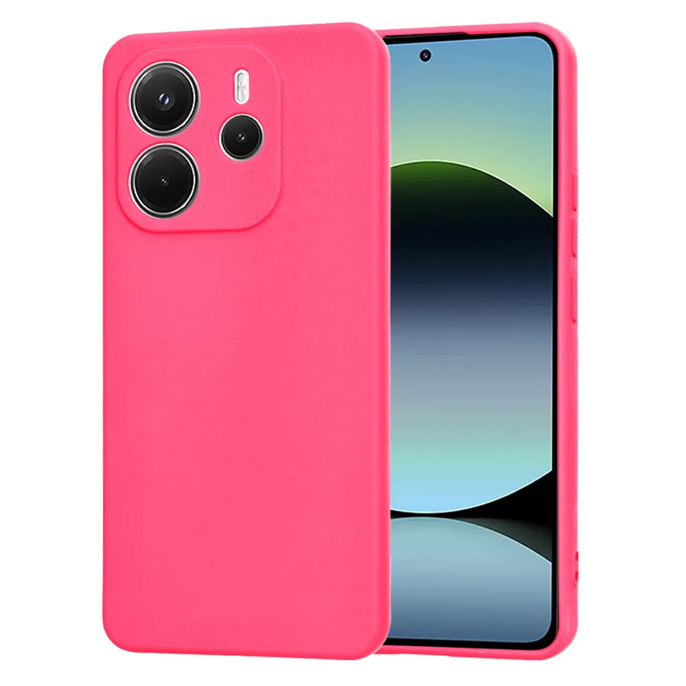 Custodia per Xiaomi Redmi Note 14 4G (Standard), Techsuit, SoftFlex, Rosa Scuro - immagine 1