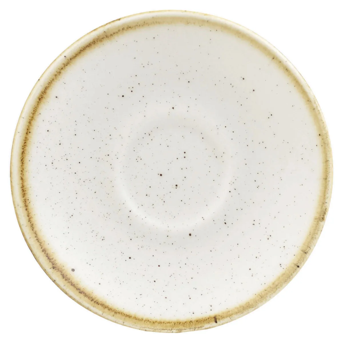 12x Churchill Piattino espresso Stonecast Barley White; 11.8 cm (Ø); bianco/marrone; rotonda; 12 pz. / Pacco - immagine 1