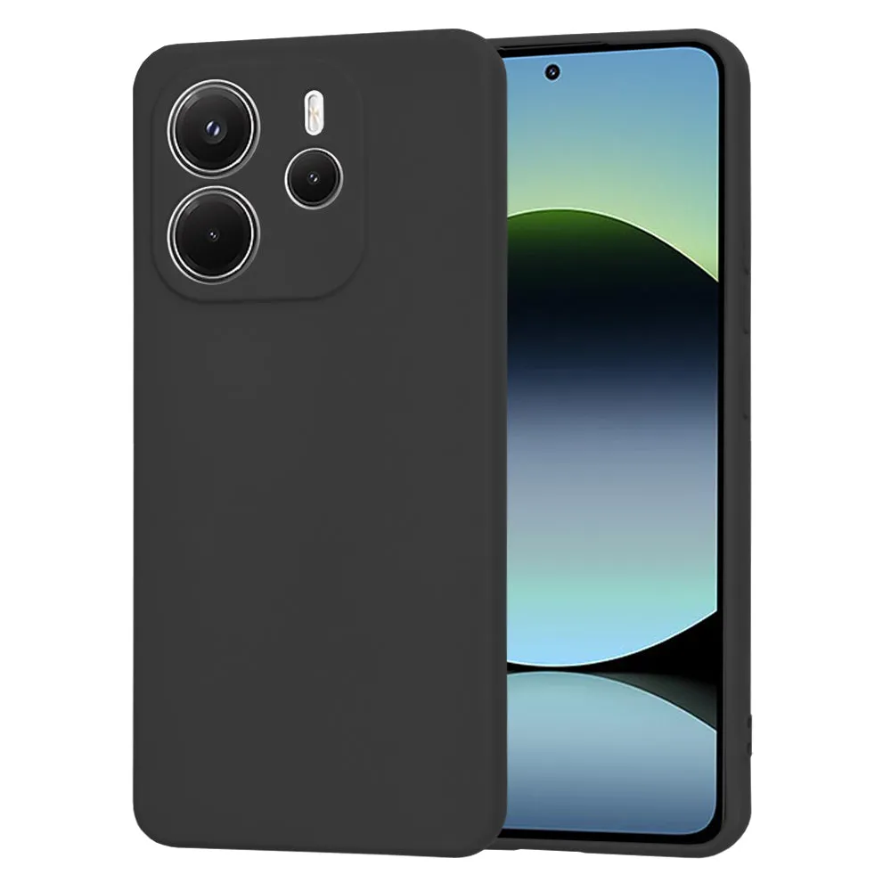 Custodia per Xiaomi Redmi Note 14 4G (Standard), Techsuit, SoftFlex, Nera - immagine 1