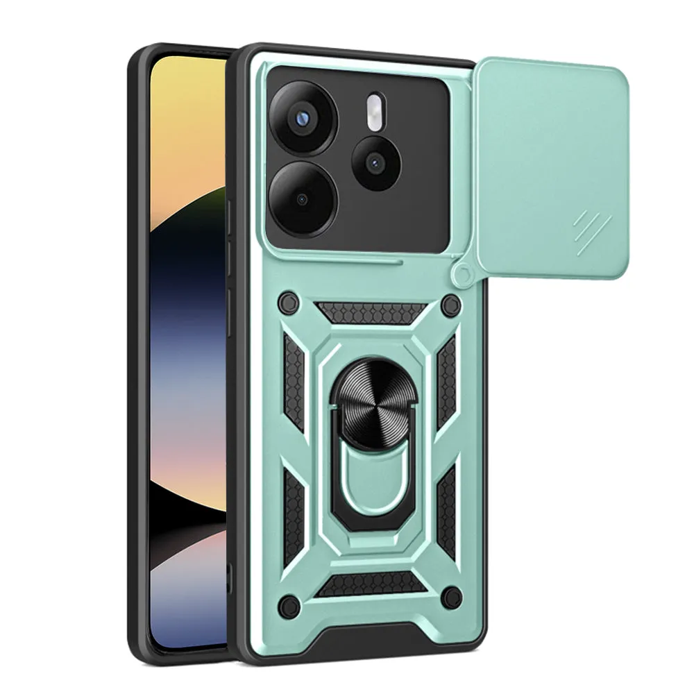 Custodia per Xiaomi Redmi Note 14 4G (Standard), Techsuit, CamShield, Verde - immagine 1