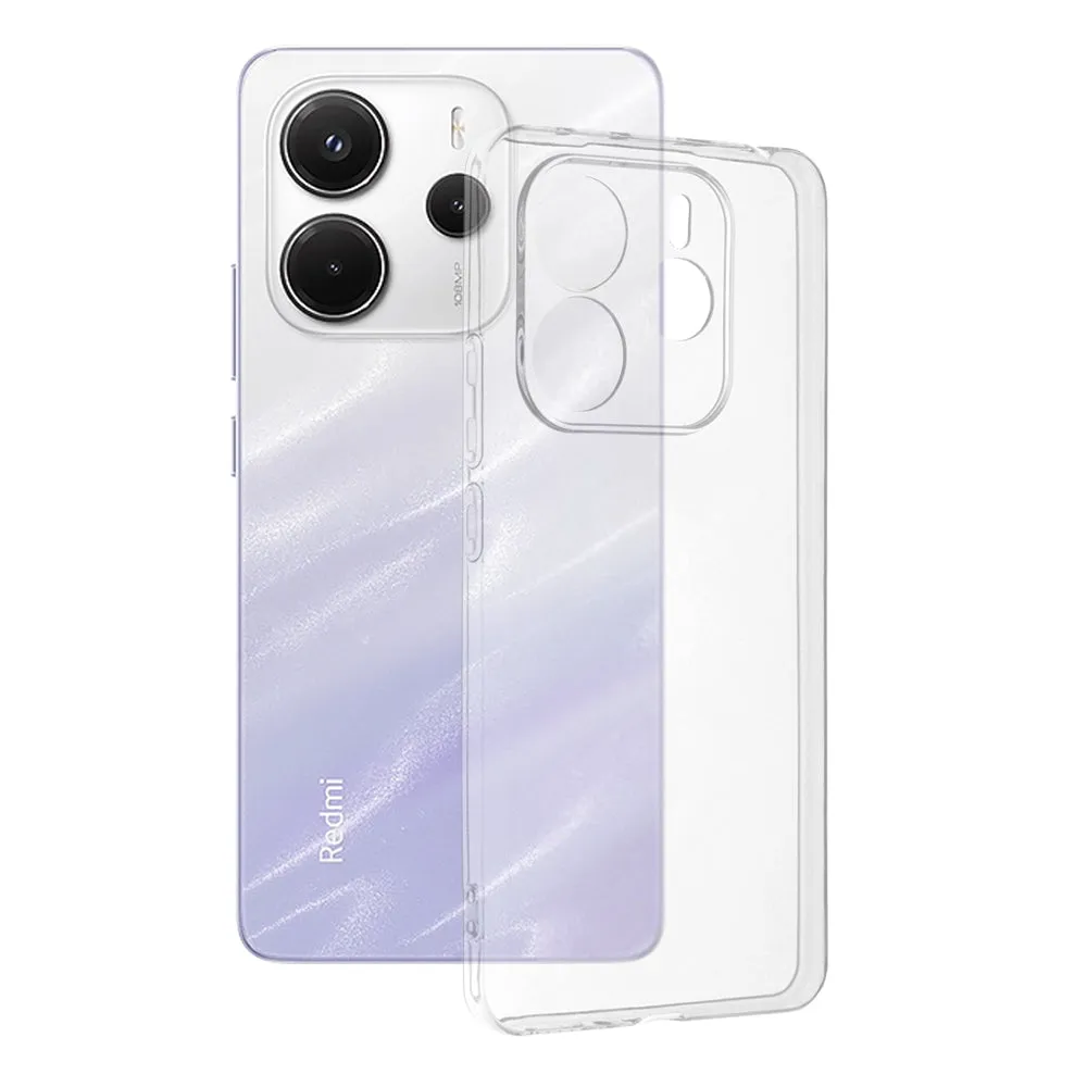 Custodia per Xiaomi Redmi Note 14 4G (Standard), Techsuit, Chiara, Trasparente - immagine 1
