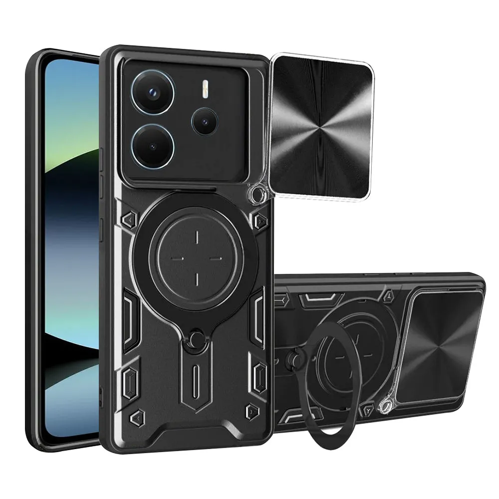 Custodia per Xiaomi Redmi Note 14 4G (Regionale), Techsuit, CamGuard Pro, Nera - immagine 1