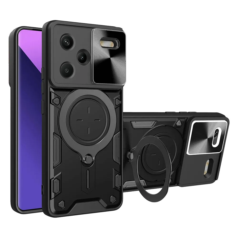 Custodia per Xiaomi Redmi Note 13 Pro+, Techsuit, CamGuard Pro, Nera - immagine 1