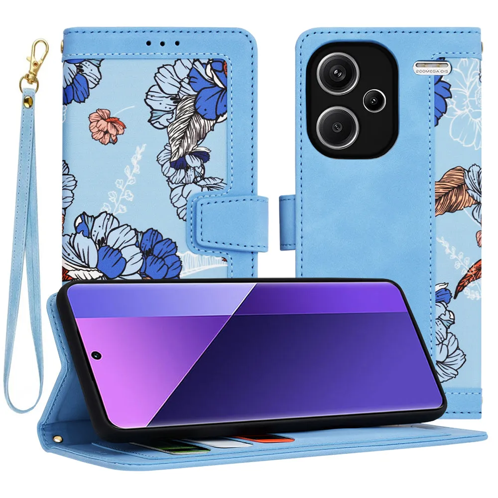 Custodia per Xiaomi Redmi Note 13 Pro+, Techsuit, FlipCraft, Blu - immagine 1