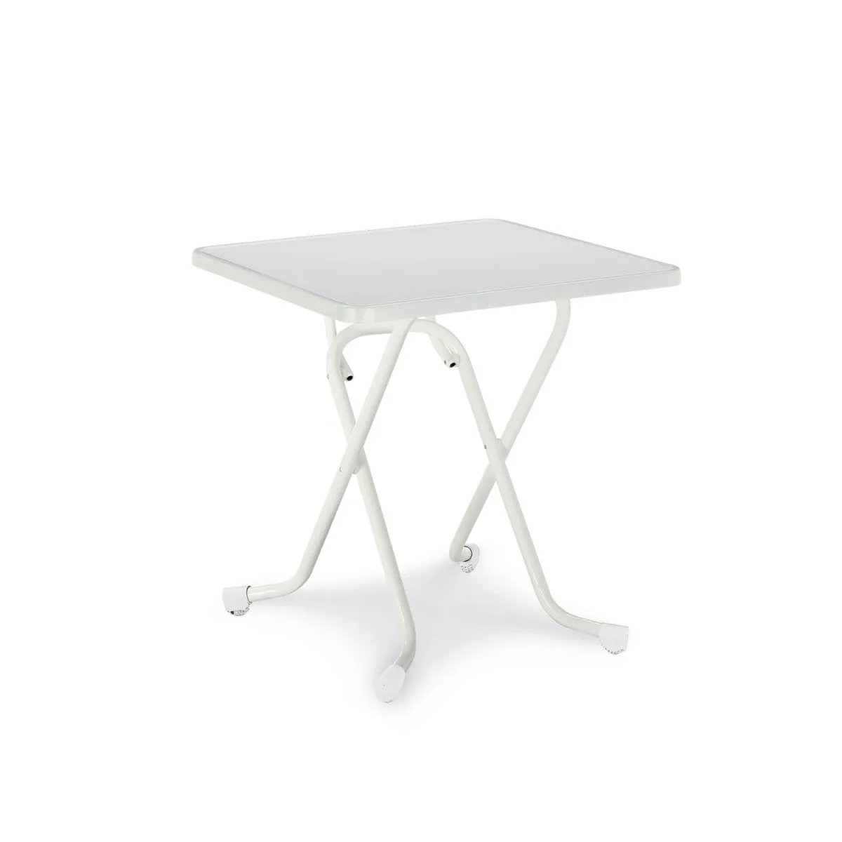 Barths Tavolo pieghevole rettangolare; 67x67x73 cm (LxLxH); bianco; quadrata - immagine 1