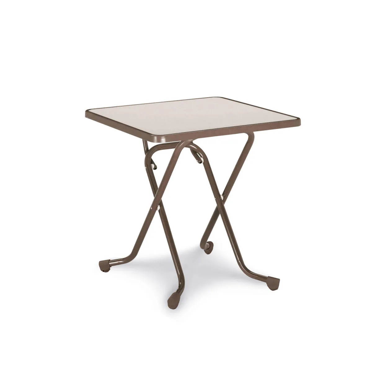 Barths Tavolo pieghevole rettangolare; 67x67x73 cm (LxLxH); marrone; quadrata - immagine 1