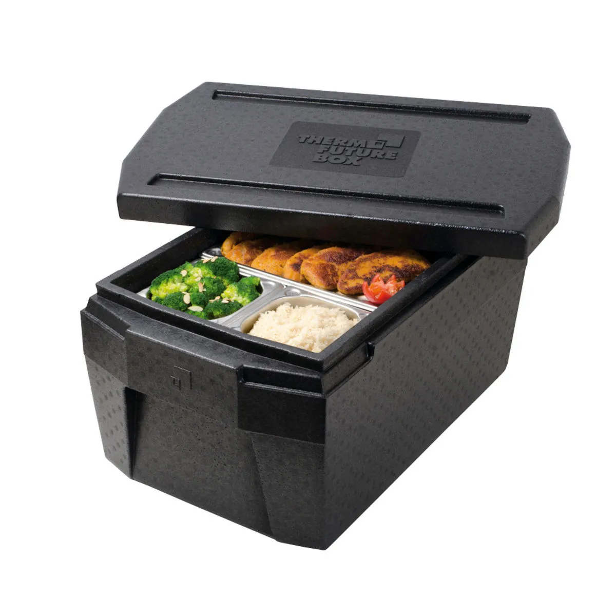 Thermo Future Box CONTENITORE ISOTERMICO gastronorm 1/1 DELUXE, 45 l; GN 1/1, 45000 ml, 67.5x40x33.5 cm (LxLxH); nero - immagine 1