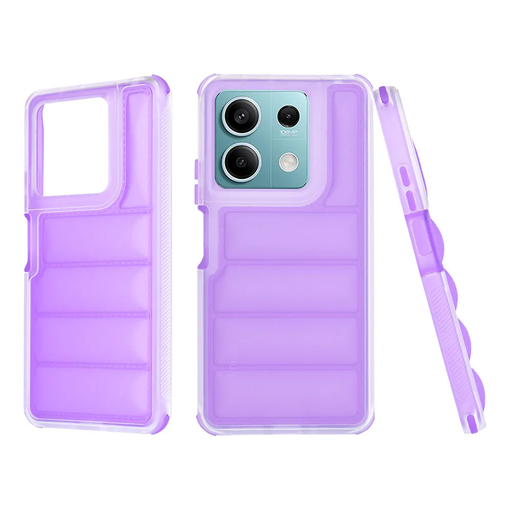 Custodia per Xiaomi Redmi Note 13 5G, Techsuit, Wave Shield, Viola - immagine 1