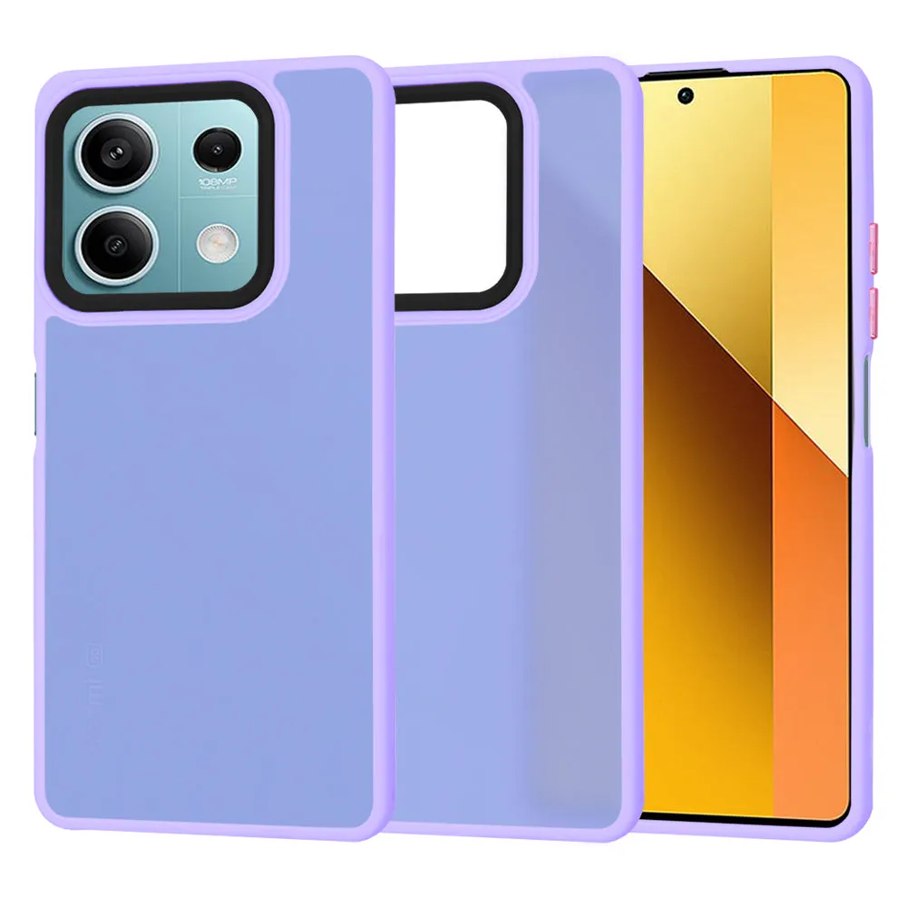 Custodia per Xiaomi Redmi Note 13 5G, Techsuit, HaloFrost, Viola Chiaro - immagine 1