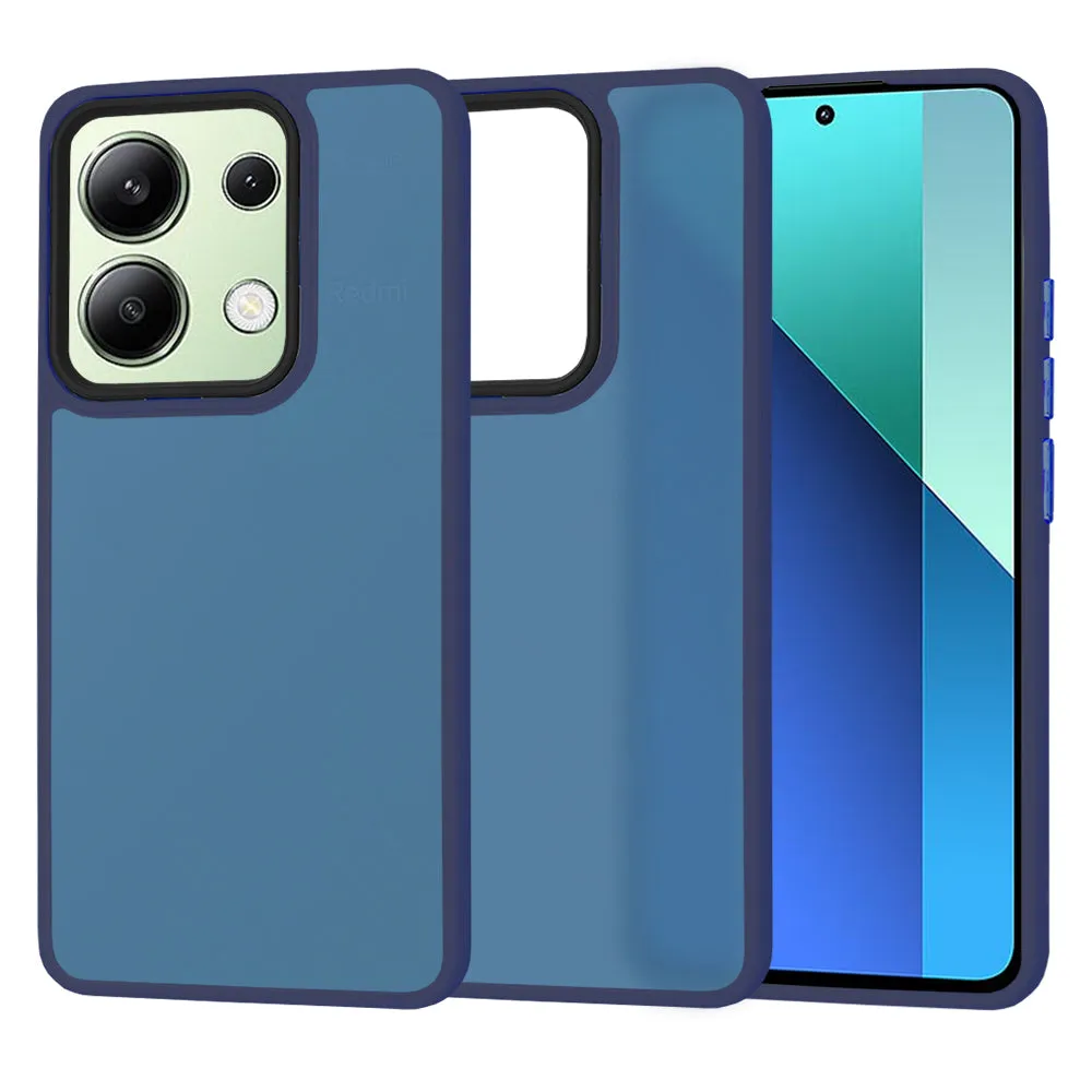Custodia per Xiaomi Redmi Note 13 4G, Techsuit, HaloFrost, Blu scuro - immagine 1