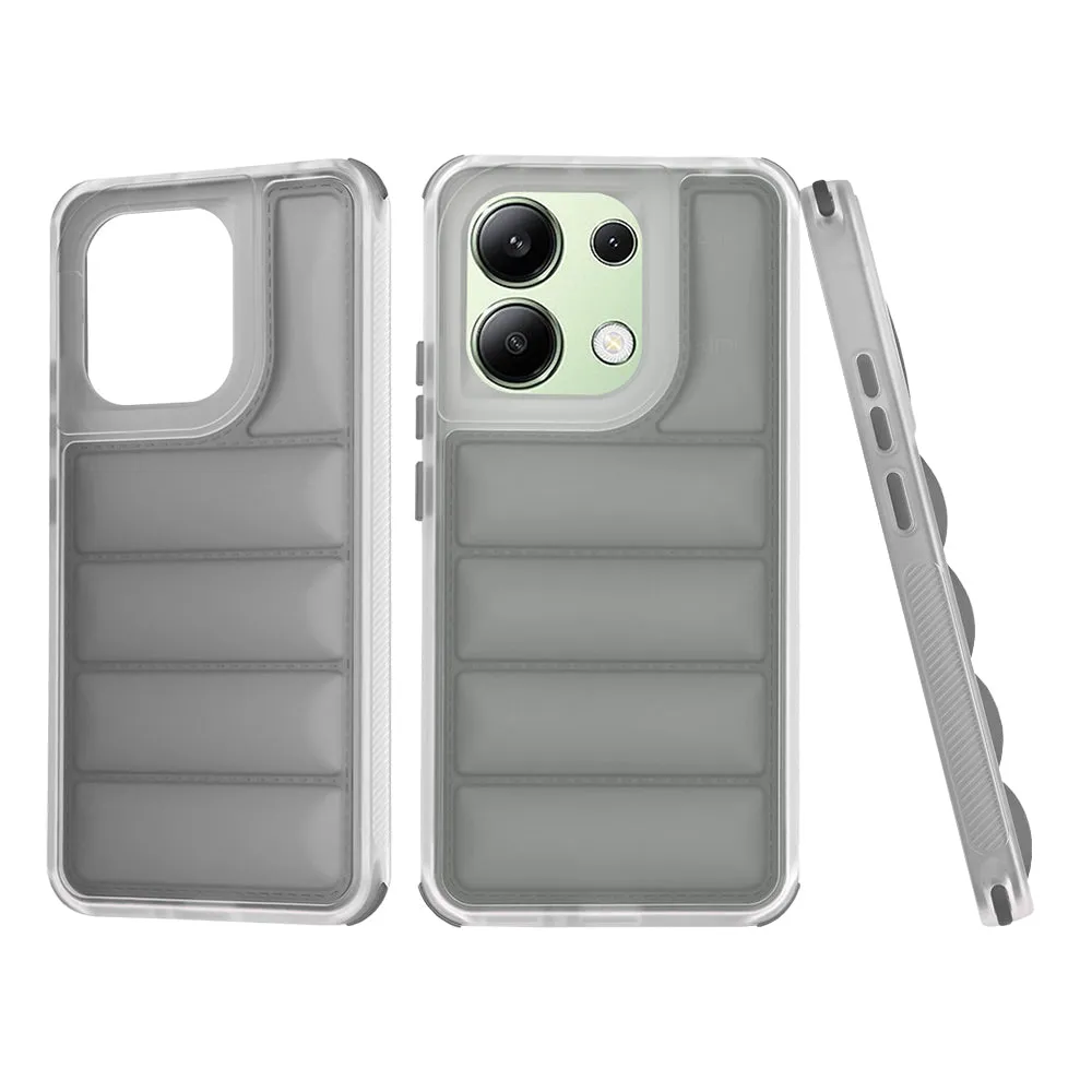 Custodia per Xiaomi Redmi Note 13 4G, Techsuit, Wave Shield, Nera - immagine 1