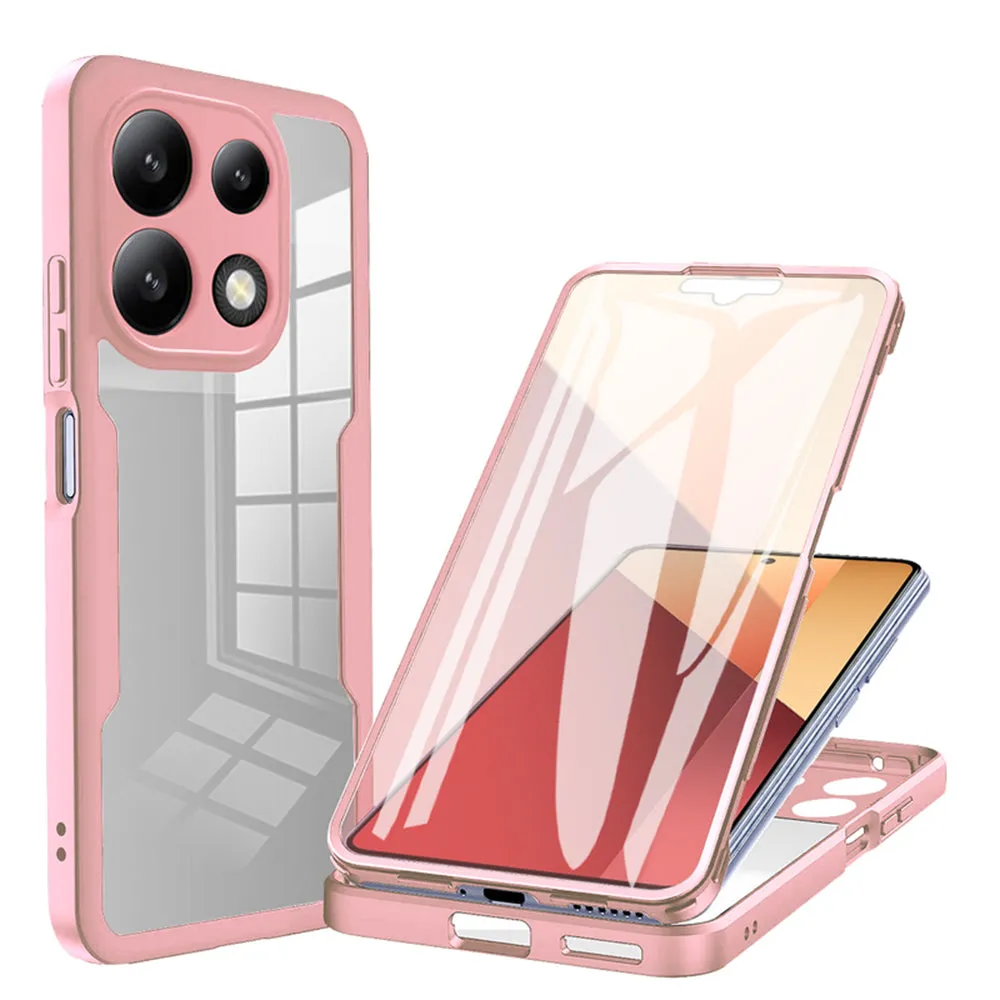 Custodia per Xiaomi Redmi Note 13 4G, Techsuit, ColorVerse 360, Rosa - immagine 1