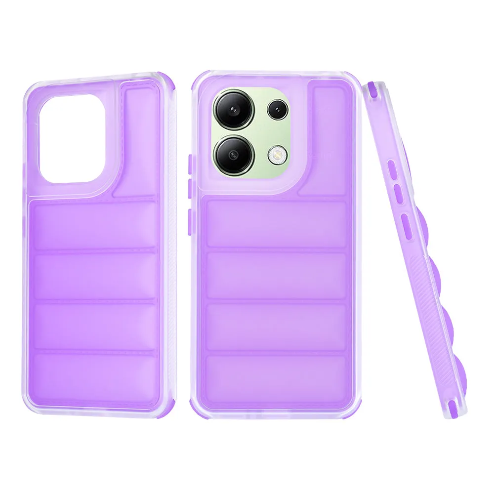 Custodia per Xiaomi Redmi Note 13 4G, Techsuit, Wave Shield, Viola - immagine 1