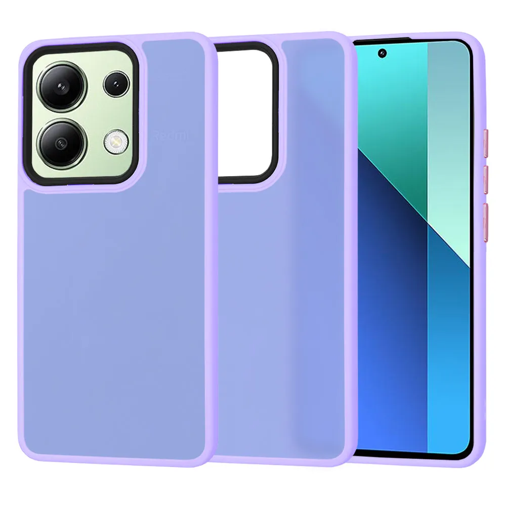 Custodia per Xiaomi Redmi Note 13 4G, Techsuit, HaloFrost, Viola Chiaro - immagine 1