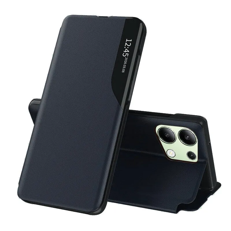 Custodia per Xiaomi Redmi Note 13 4G, Techsuit, eFold, Blu Scuro - immagine 1