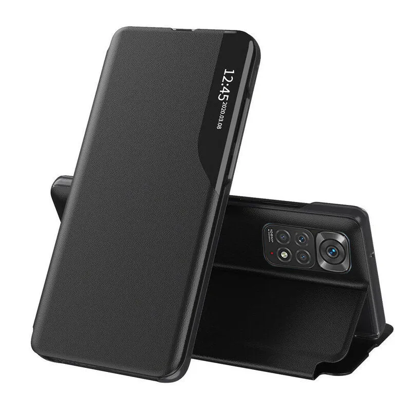 Custodia per Xiaomi Redmi Note 11S / Note 11, Techsuit, eFold, Nera - immagine 1
