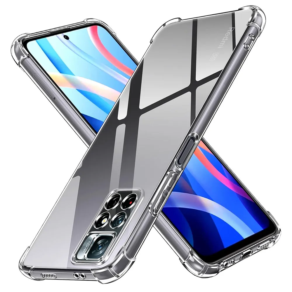 Custodia per Xiaomi Redmi Note 11S / Note 11, Techsuit, Shockproof Clear, Trasparente - immagine 1