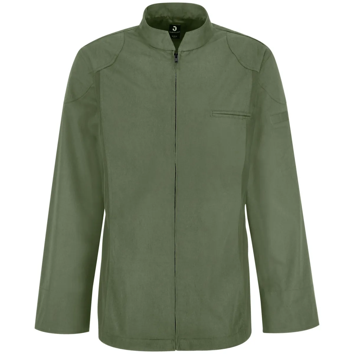 JOBELINE Giacca da cuoco Racer maniche lunghe; Taglia 54; verde oliva - immagine 1