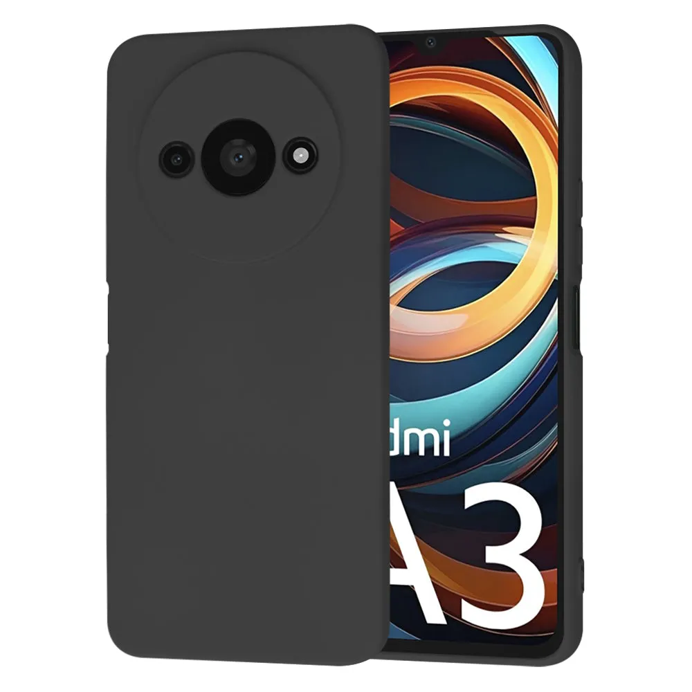 Custodia per Xiaomi Redmi A3x / A3, Techsuit, SoftFlex, Nera - immagine 1