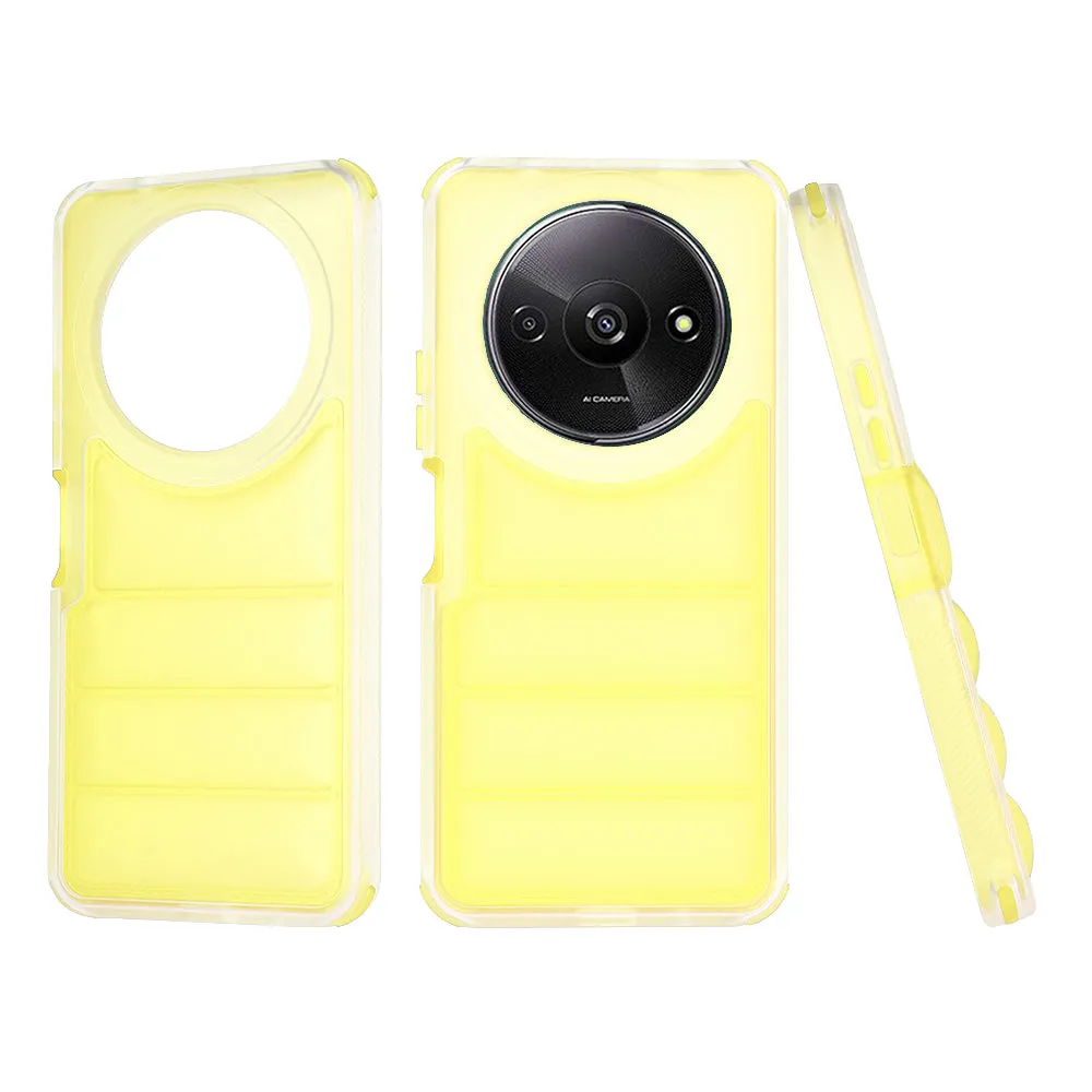 Custodia per Xiaomi Redmi A3x / A3, Techsuit, Wave Shield, Gialla - immagine 1