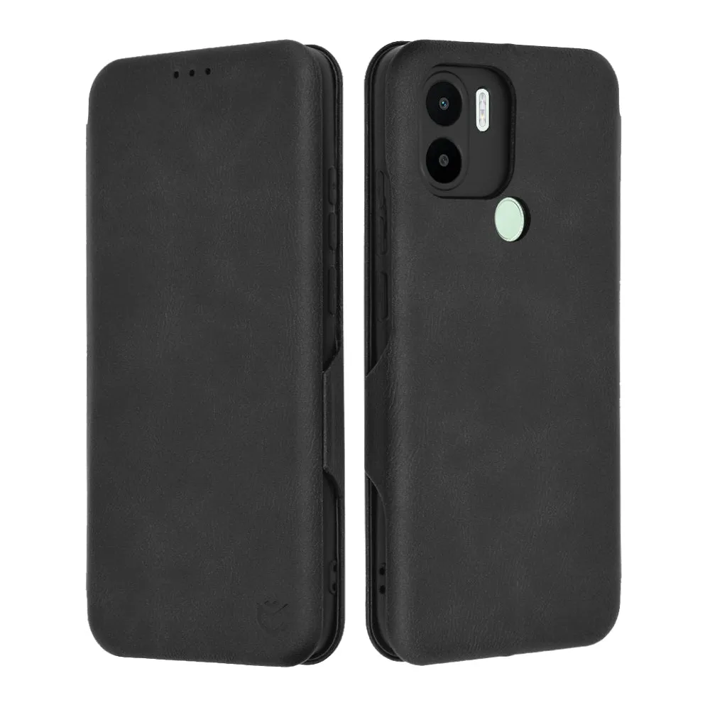 Custodia per Xiaomi Redmi A2+ / A1+, Techsuit, Safe Wallet Plus, Nera - immagine 1