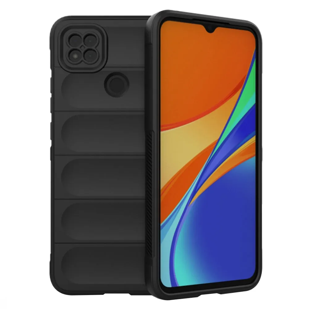Custodia per Xiaomi Redmi 9C NFC / 9C, Techsuit, Magic Shield, Nera - immagine 1