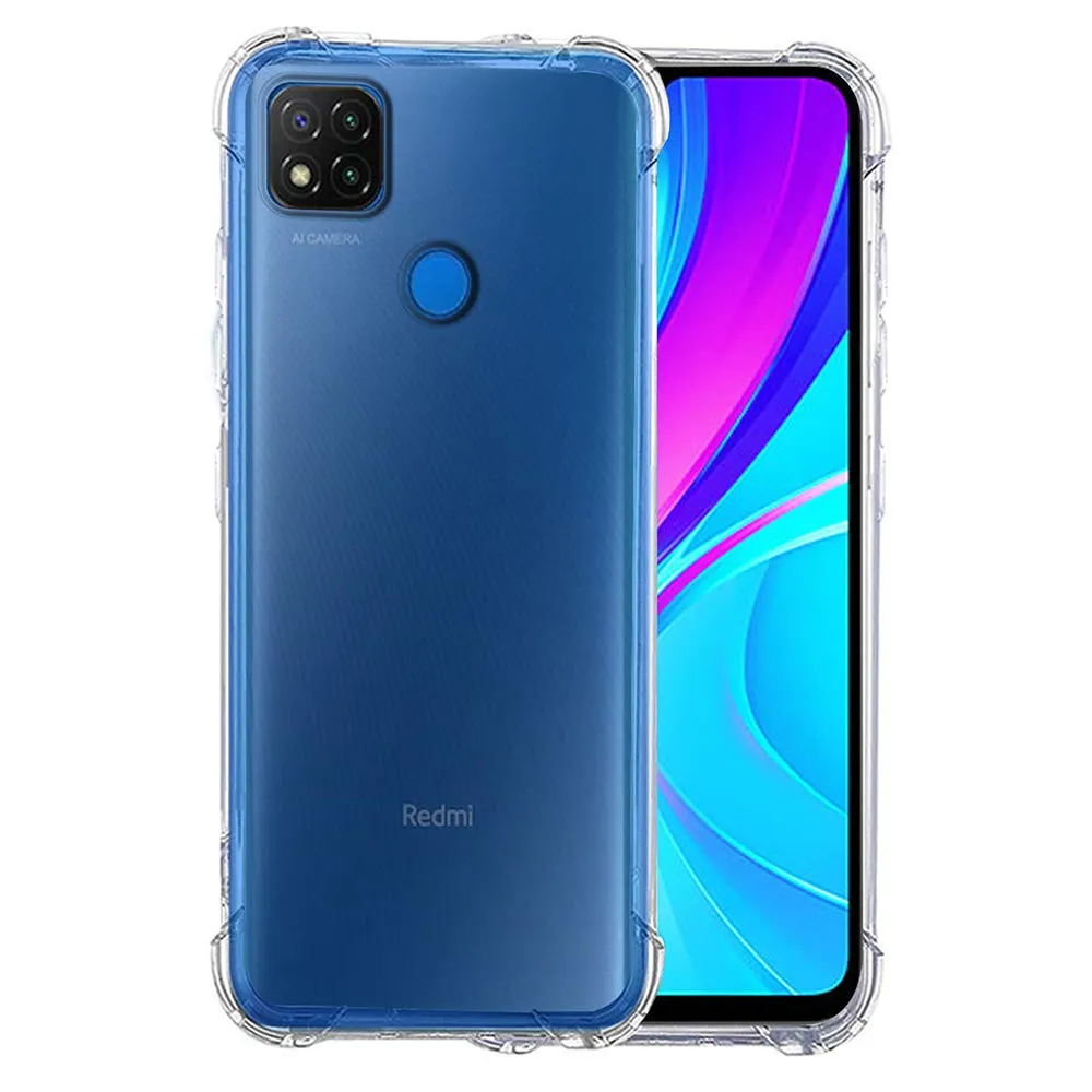 Custodia per Xiaomi Redmi 9C NFC / 9C, Techsuit, Shockproof Clear, Trasparente - immagine 1