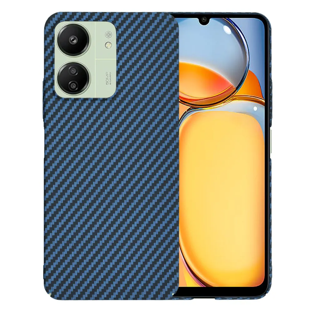 Custodia per Xiaomi Redmi 13C 5G / 13C / Poco C65, Techsuit, Carbonite FiberShell, Turchese - immagine 1