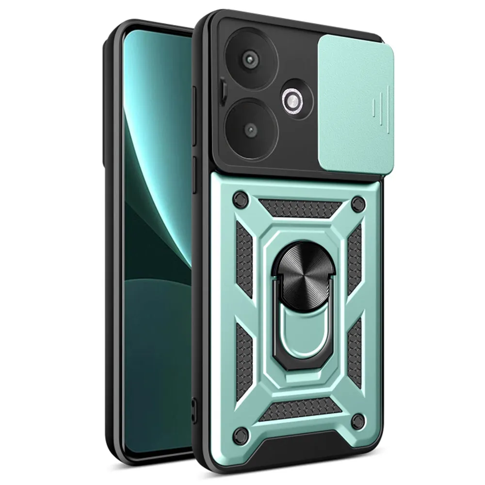 Custodia per Xiaomi Redmi 13C 5G, Techsuit, CamShield, Verde - immagine 1