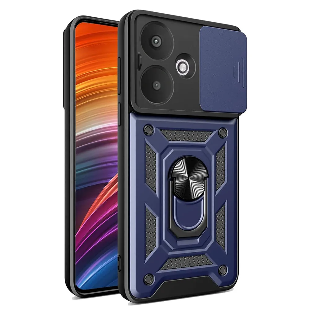 Custodia per Xiaomi Redmi 13C 5G, Techsuit, CamShield, Blu - immagine 1