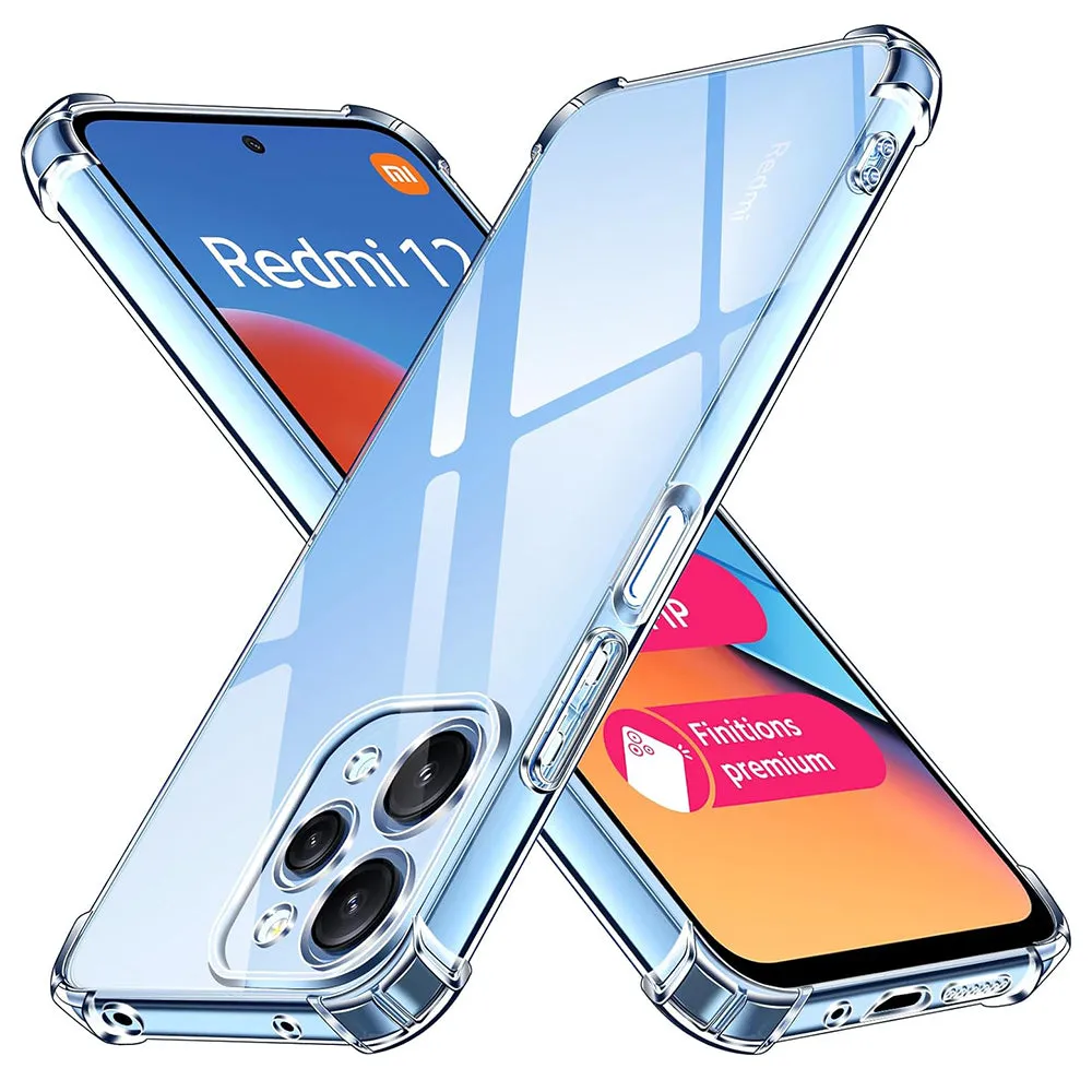 Custodia per Xiaomi Redmi 12 5G / 12, Techsuit, Shockproof Clear, Trasparente - immagine 1