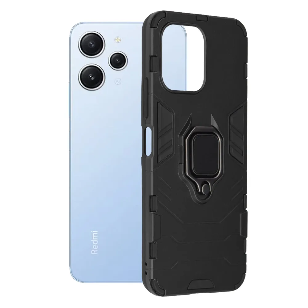 Custodia per Xiaomi Redmi 12 5G / 12, Techsuit, Shield, Nera - immagine 1