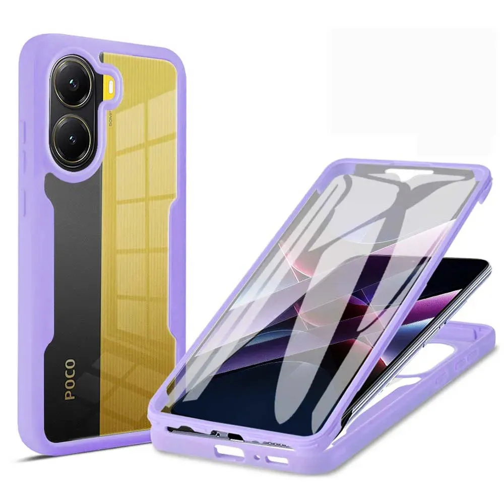 Custodia per Xiaomi Poco X7 Pro, Techsuit, ColorVerse 360, Viola - immagine 1