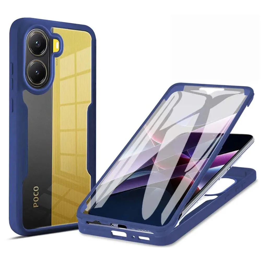 Custodia per Xiaomi Poco X7 Pro, Techsuit, ColorVerse 360, Blu - immagine 1