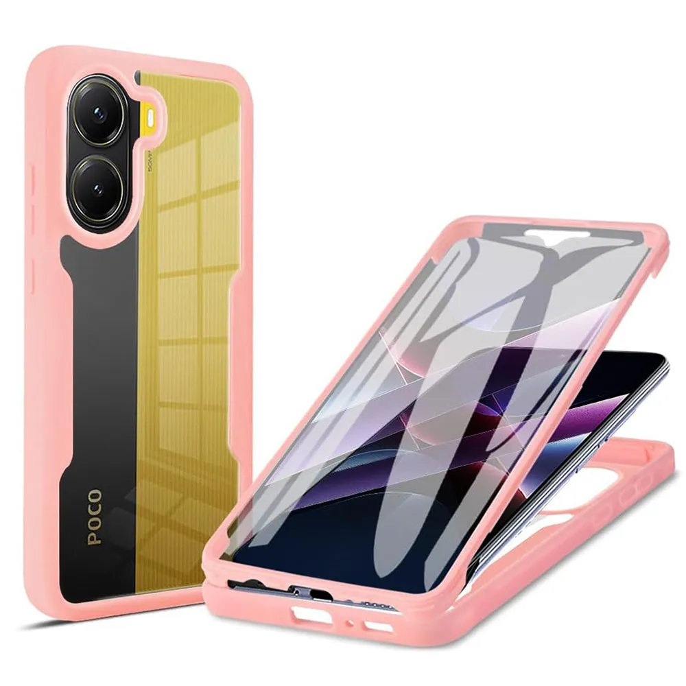 Custodia per Xiaomi Poco X7 Pro, Techsuit, ColorVerse 360, Rosa - immagine 1