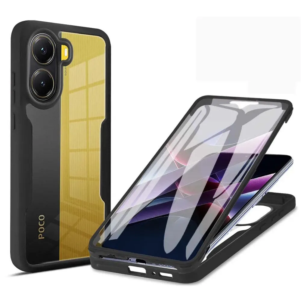 Custodia per Xiaomi Poco X7 Pro, Techsuit, ColorVerse 360, Nera - immagine 1