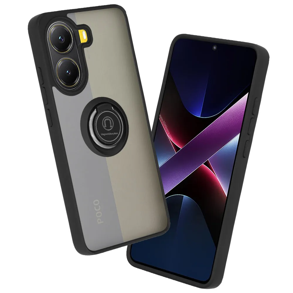 Custodia per Xiaomi Poco X7 Pro, Techsuit, Glinth, Nera - immagine 1
